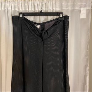 Be Creative Swim Black Mesh Cover Up Bottoms